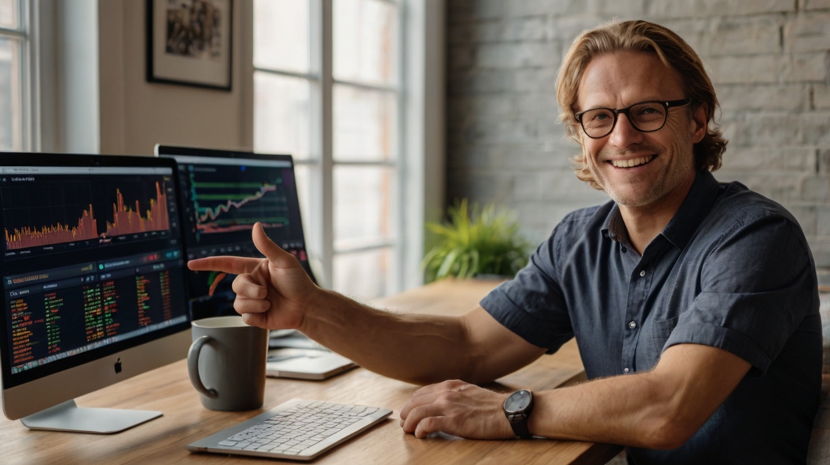 leonardo kino xl friendly dutch trading mentor pointing at lap 1